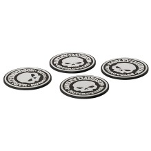 H-D Skull Coaster Set
