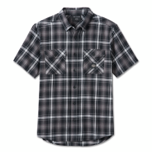 Backing It In Short Sleeve Plaid Shirt