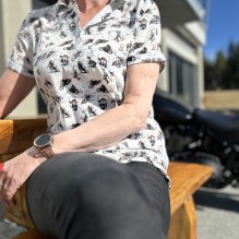 Twisty Aloha Print Shirt