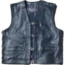 Skinnvest Commander m/snøring