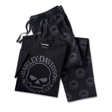 Willie G Skull Short Sleeve Pajama Set