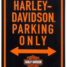 H-D Parking Only Tin Sign
