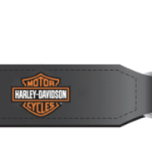 Strap Orange/White Bar & Shield on Black Strap