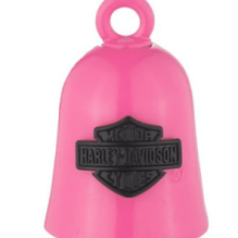 Hot Pink And Black Bar & Shield Ride Bell