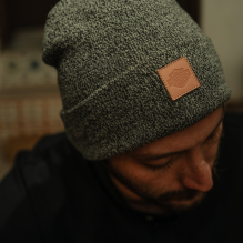 Forever Harley Leather Patch Beanie