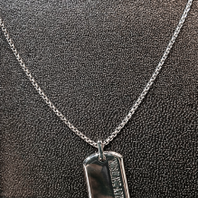 NK 16IN H-D DOG TAG PDNT-SLV