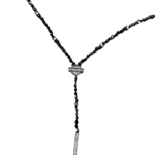 NK 24IN B&S BEAD Y-NECK-HEM/CRY