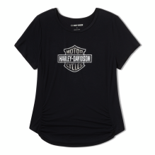 Beveled Bar & Shield Bling Top