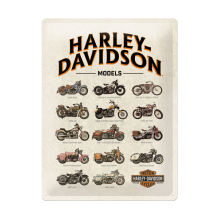 Harley-Davidson Models Tin Sign