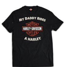 TOD BOYS TEE DADDY RIDES 2/3 år