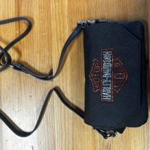 B&S Rhinestone Hip Bag Black