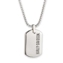 NK 16IN H-D DOG TAG PDNT-SLV