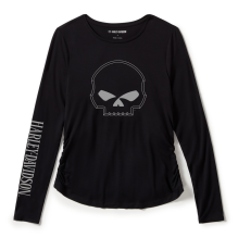 Harley-Davidson Women's Willie G Skull Long Sleeve