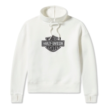 Women's Essential Bar & Shield Funnel Neck Pullover