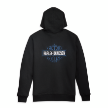 Bar & Shield Embroidered Zip Hoodie