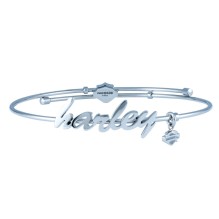 Cursive Harley Bangle Bracelet