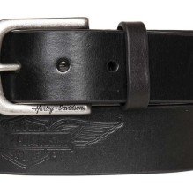 Embossed Winged B&S Genuine Leather Belt