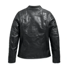 Ozello Perforated Leather Jacket