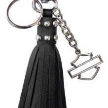 Leather Tassel Key Fob