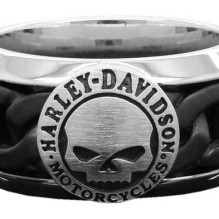 H-D Black Steel Ring