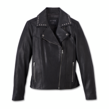 Classic Eagle Studded Leather Jacket
