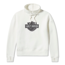 Women's Essential Bar & Shield Funnel Neck Pullover