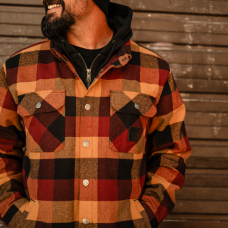  American Classic Hooded Shirt Jacket