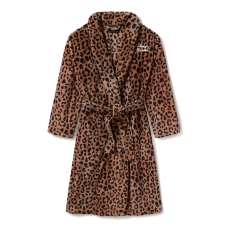 Women's H-D Plush Leopard Robe