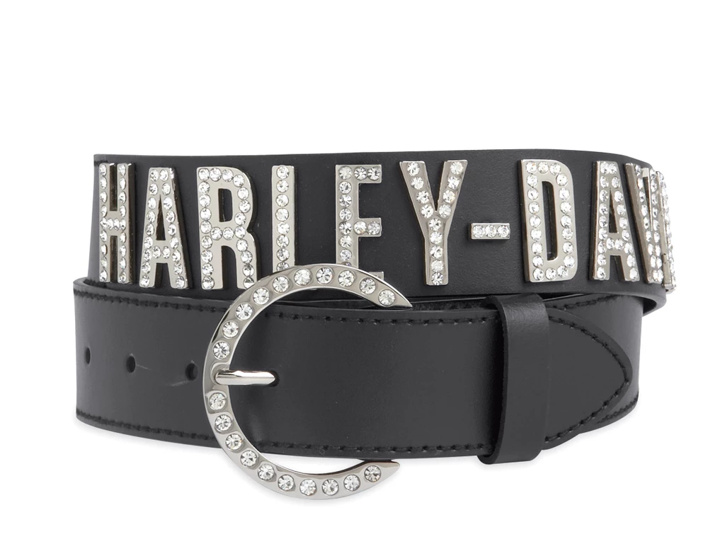Crystal Font Leather Belt - display picture 2